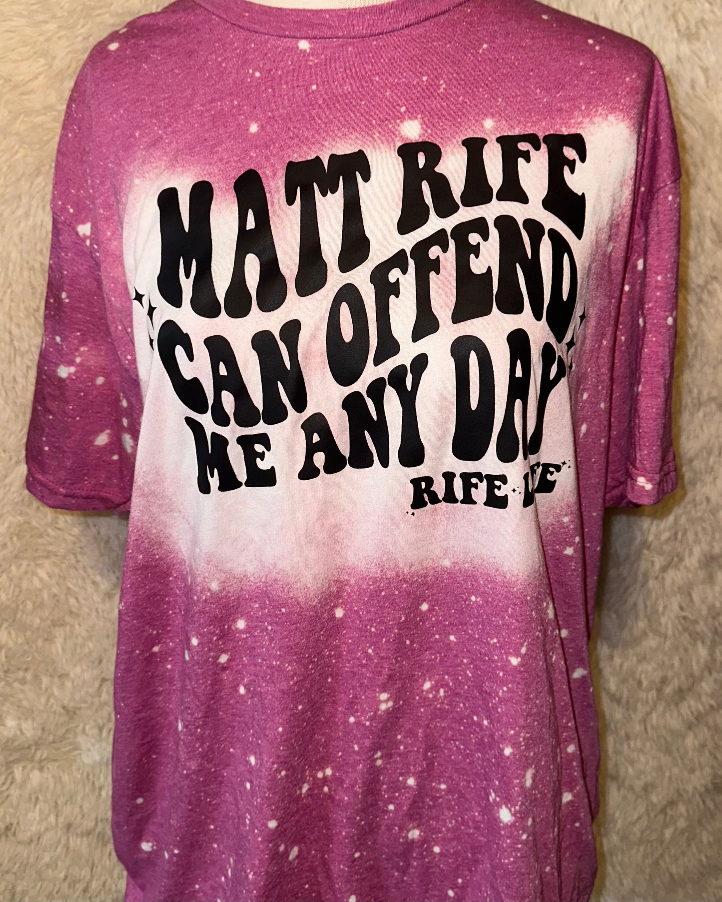 BLEACHED MATT RIFE TEE