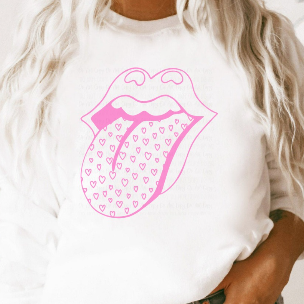 PINK HEART LIPS