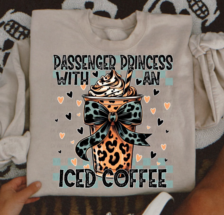 Passenger Princess with an ice Coffee Sweater