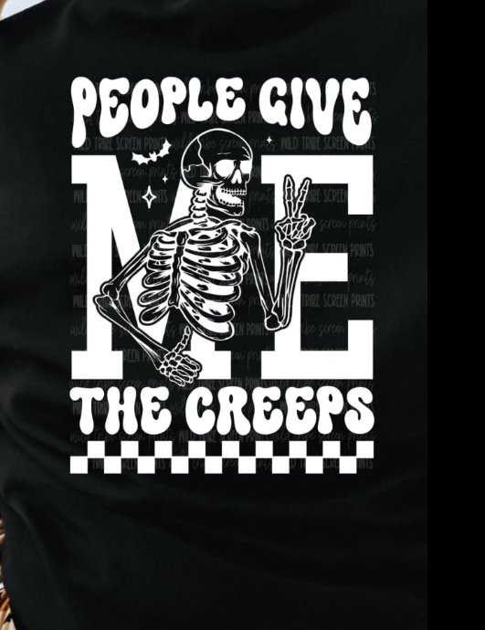 PEOPLE GIVE ME THE CREEPS 2 PART TEE