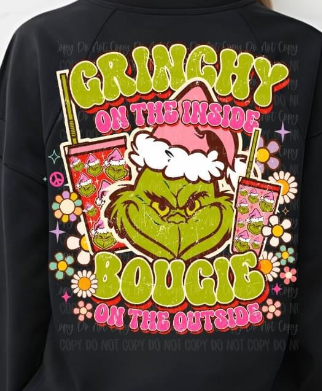 FRONT/BACK GRINCHY ON THE INSIDE SWEATER