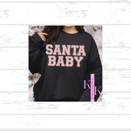 Glitter Santa Baby Sweatshirt