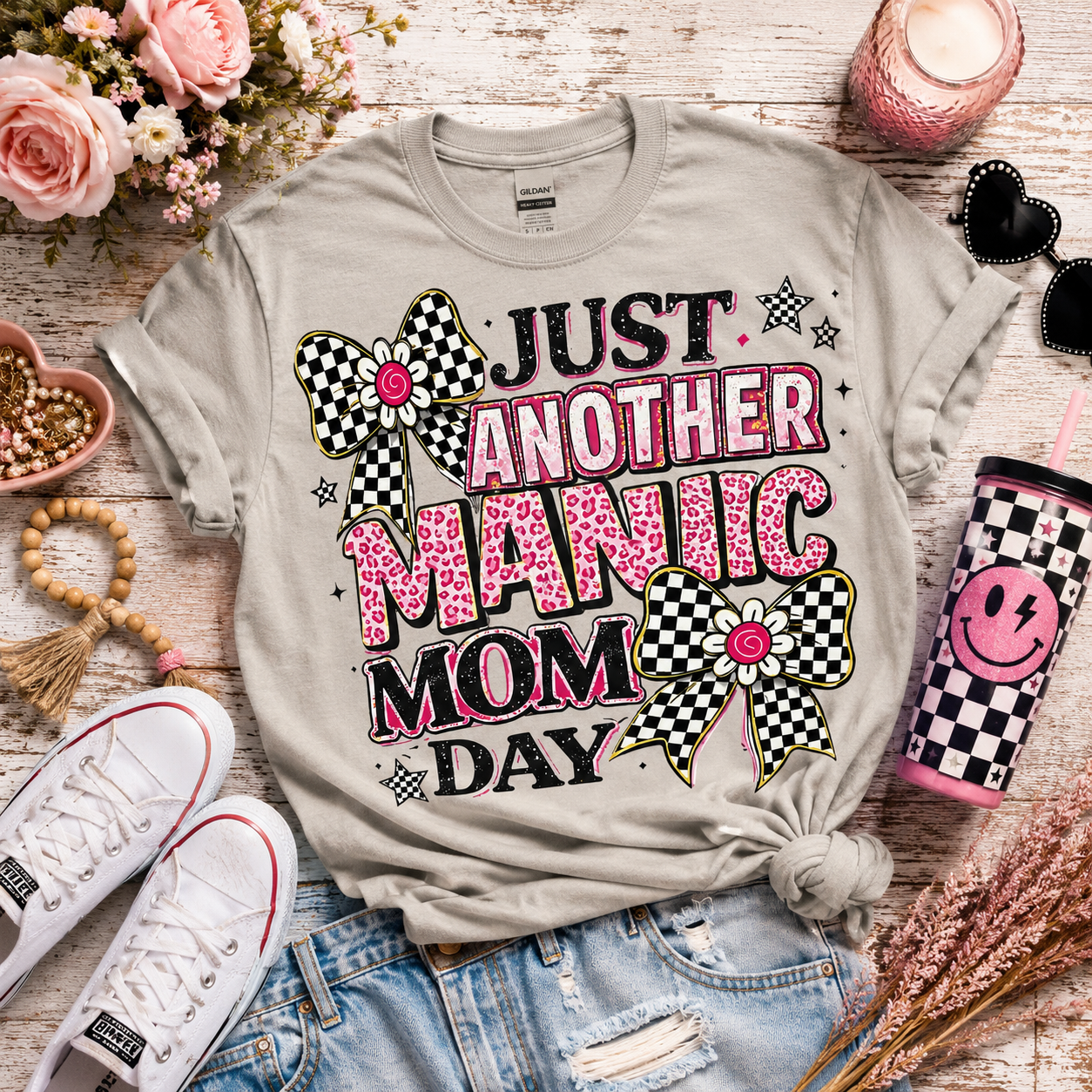 Manic Mom Day Tee