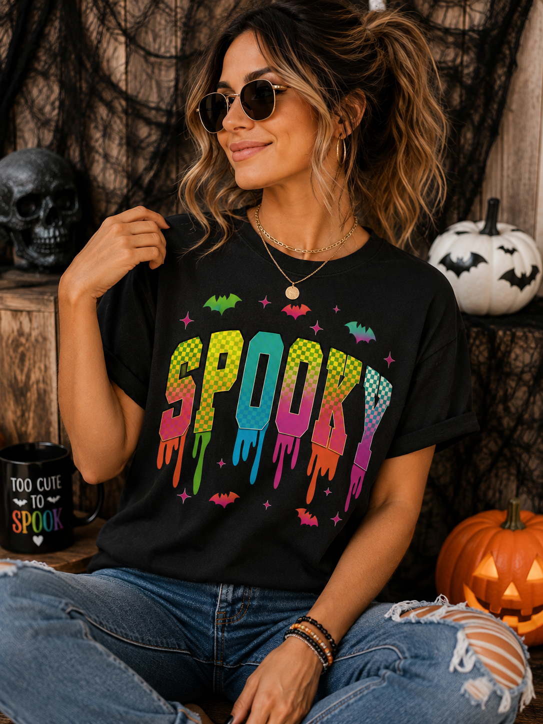 Neon Spooky Tee