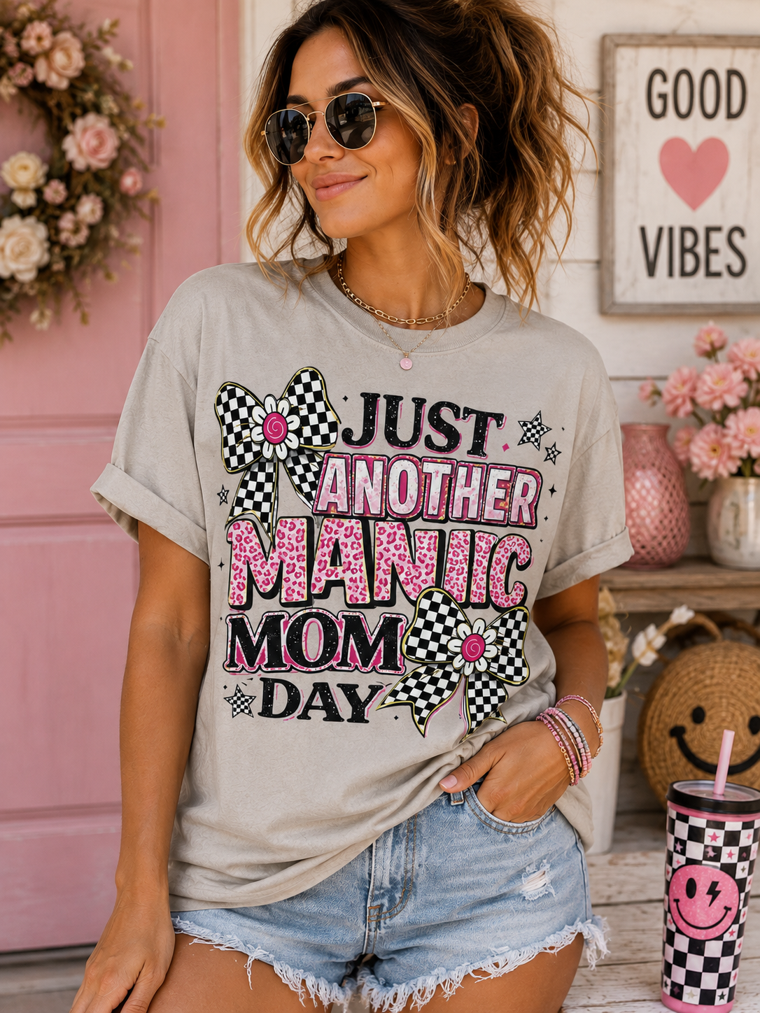 Manic Mom Day T Shirt