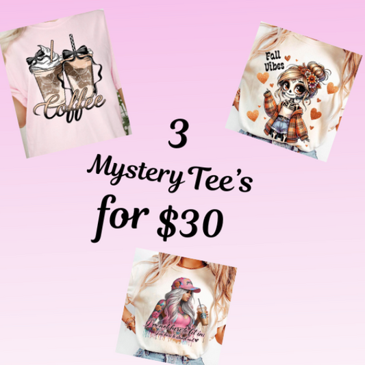 3 for 30 Surprise Mystery Graphic Tees