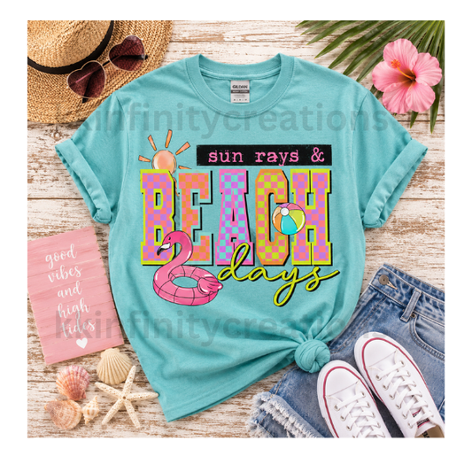 Sun Rays & Beach Days T Shirt