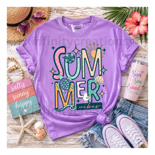 Checker Summer Vibes T Shirt