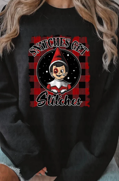 Snitches get stitches Sweater