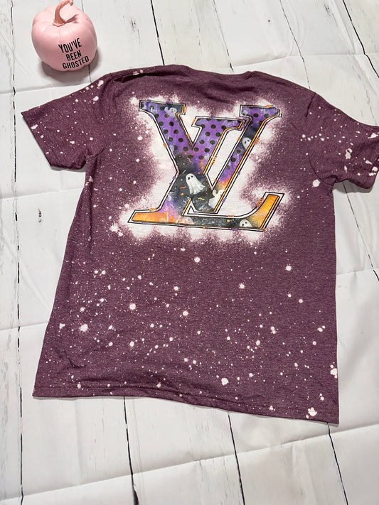BLEACHED LV GHOST TEE FRONT/BACK
