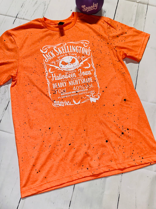 PAINT SPLATTERED JACK SKELLINGTON TEE