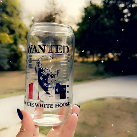WANTED 20oz CLEAR GLASS CUP