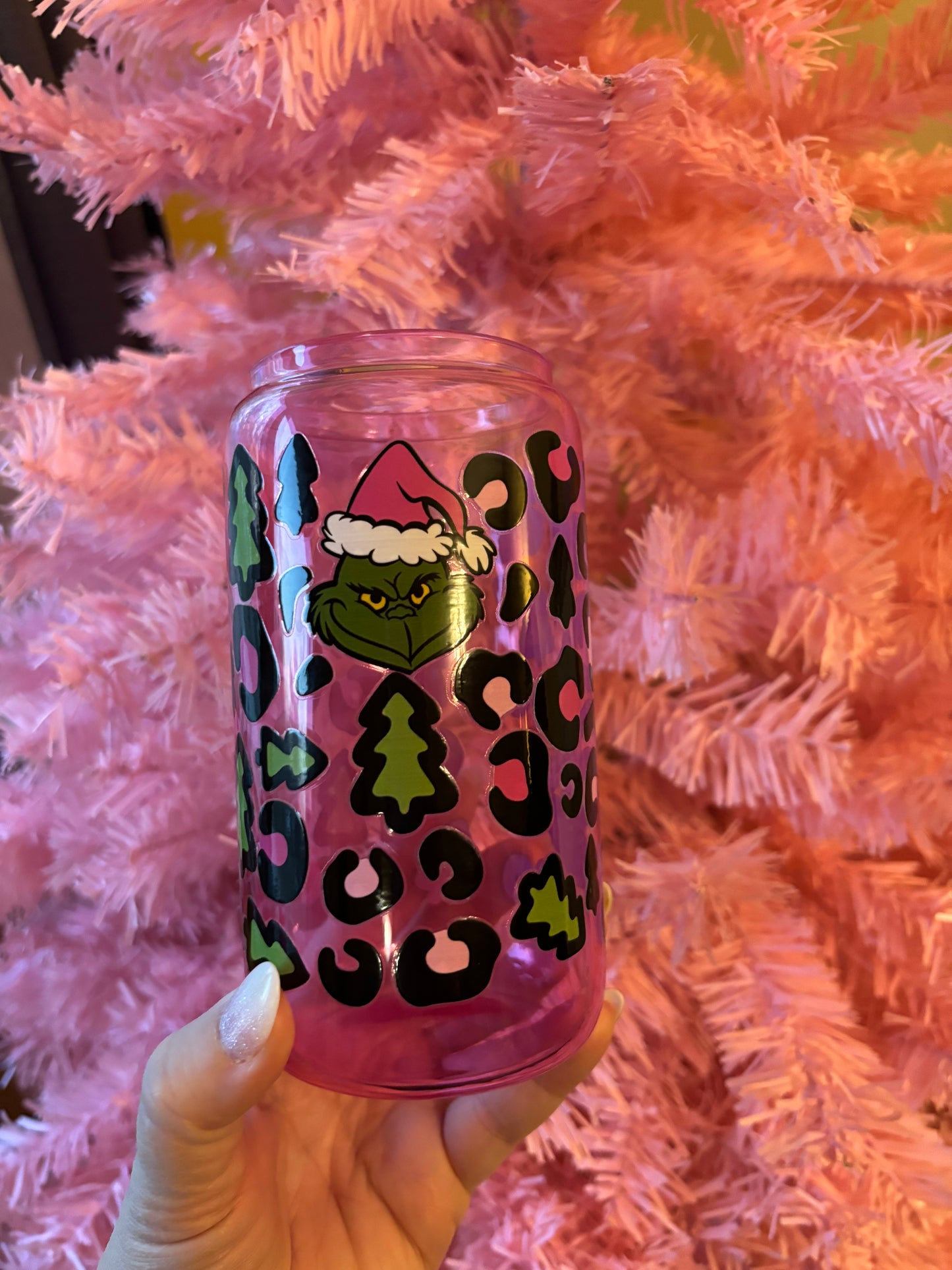GMAN CHEETAH 16oz PINK CUP