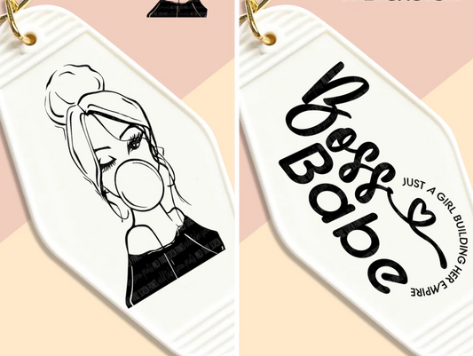 BOSS BABE 2 SIDE KEYCHAIN