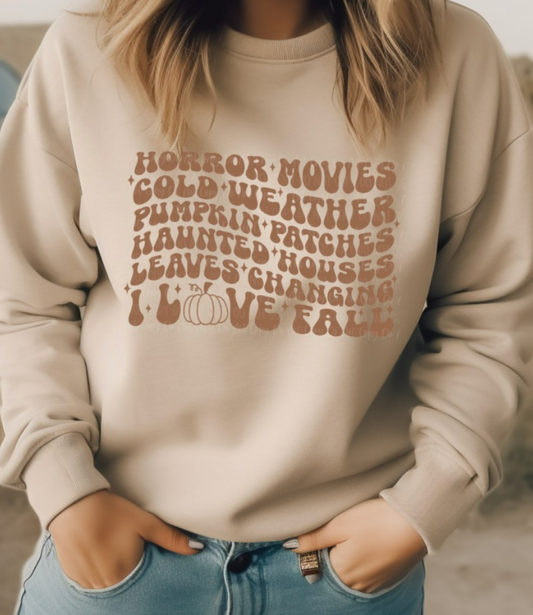 HORROR MOVIES COLD WEATHER SWEATSHIRT