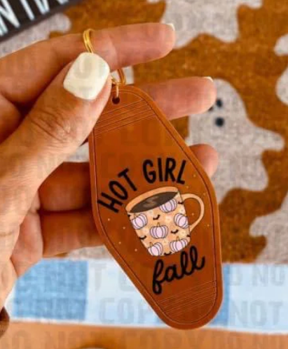 HOT GIRL FALL KEYCHAIN