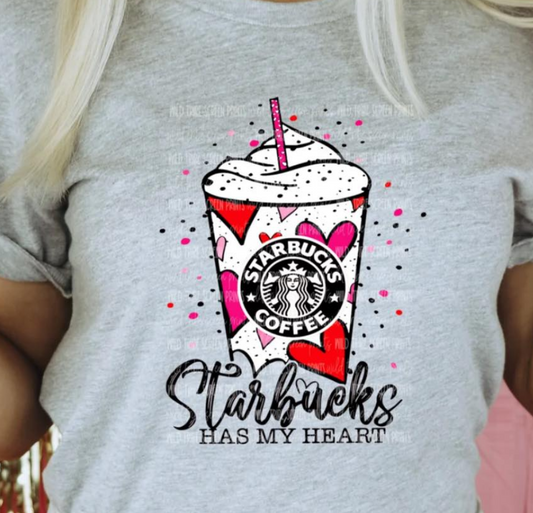 STARBUCKS HAS MY HEART TEE