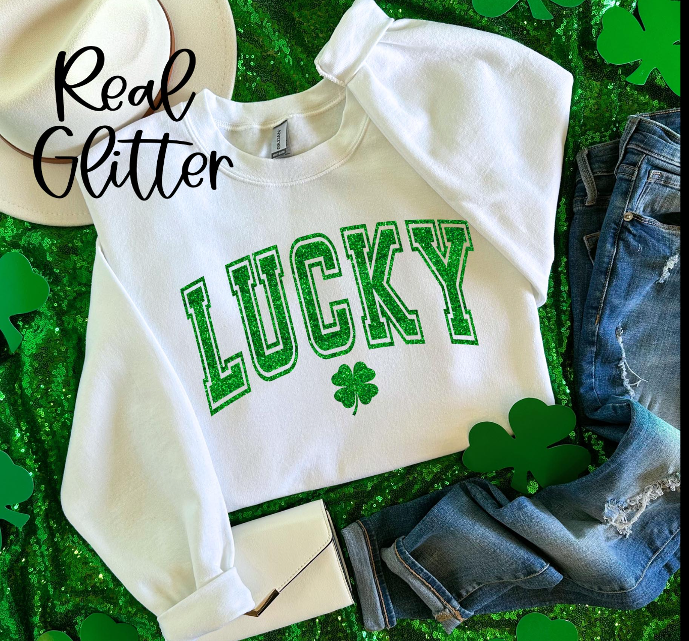 Glitter Lucky Sweatshirt