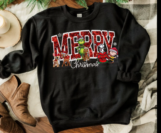 GLITTER MERRY CHRISTMAS SWEATER