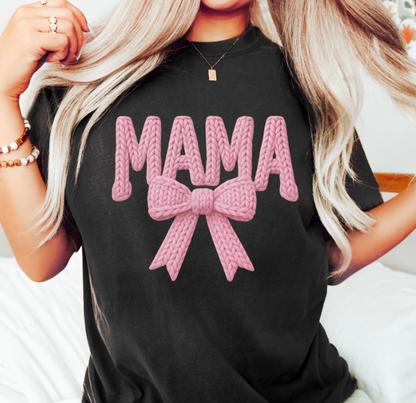 MAMA FAUX YARN TEE