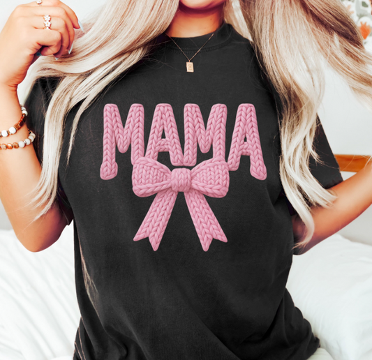 MAMA FAUX YARN TEE