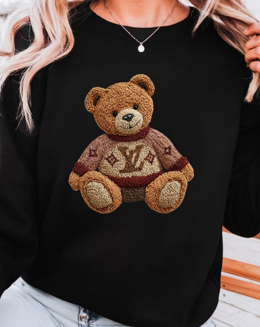 L V TEDDY FAUX YARN SWEATER