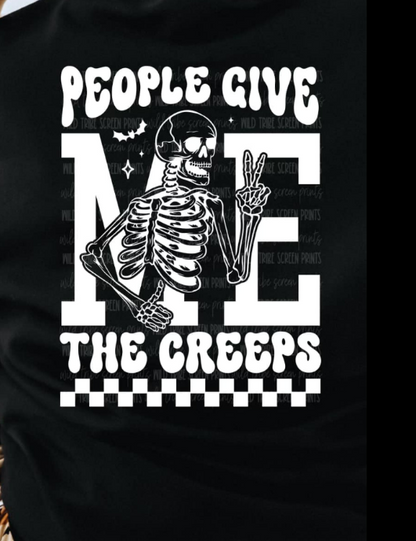 PEOPLE GIVE ME THE CREEPS 2 PART TEE