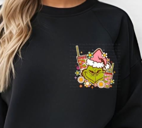 FRONT/BACK GRINCHY ON THE INSIDE SWEATER