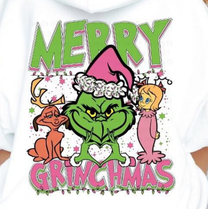 FRONT BACK MERRY GRINCHMAS SWEATER