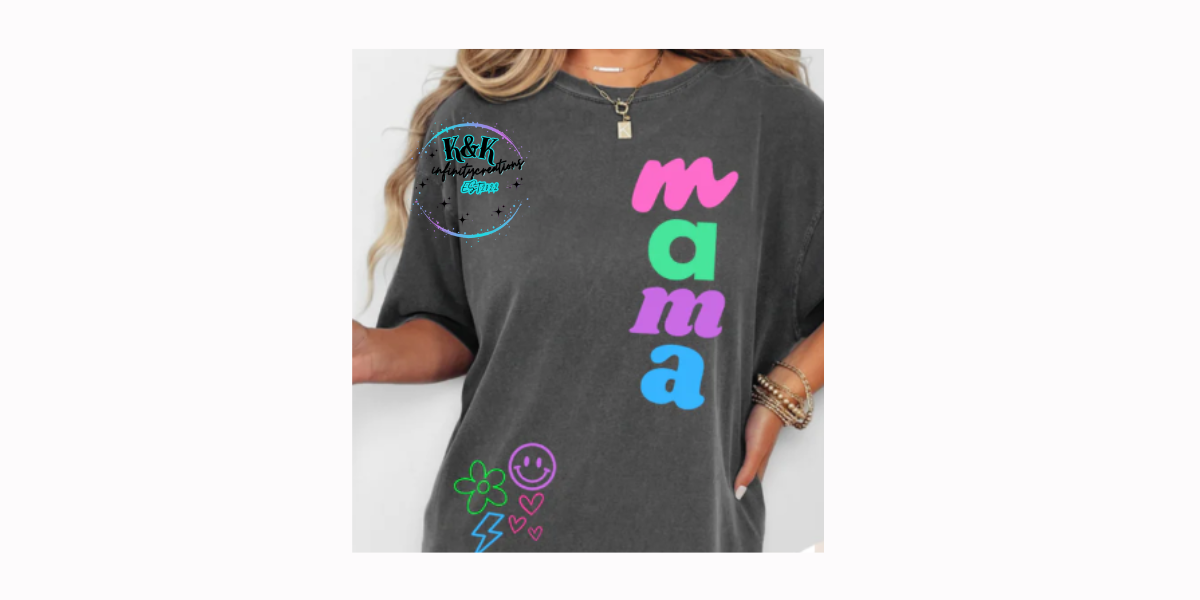 Retro Mama Comfort Colors Tee Bundle
