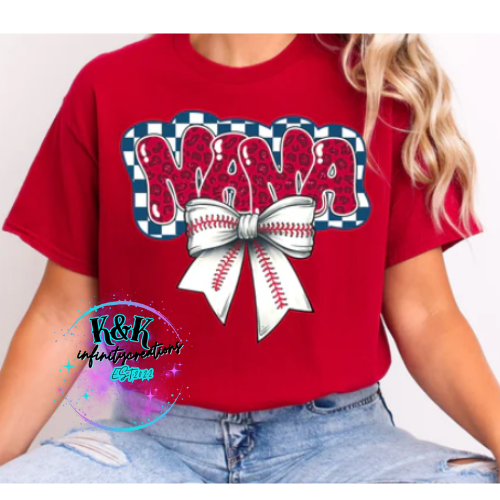 Mama BaseBall Bow