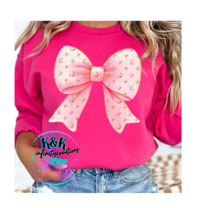 Pink Gold Bow