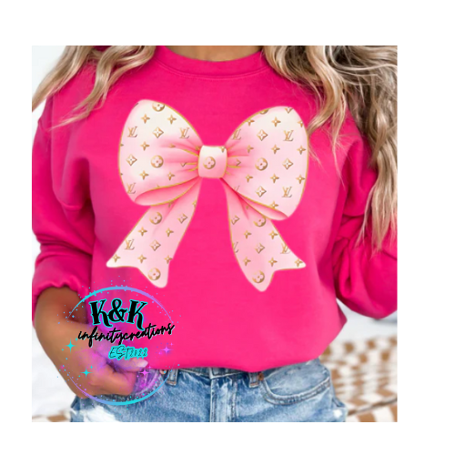 Pink Gold Bow